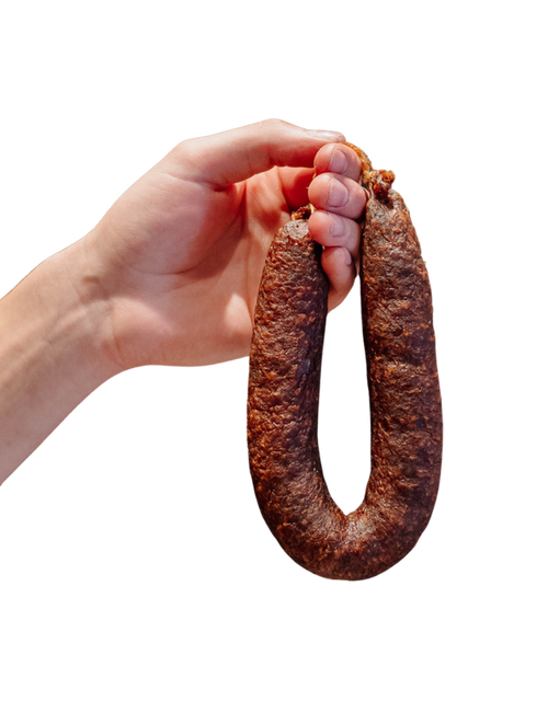 Bauernbratwurst, abgehangen