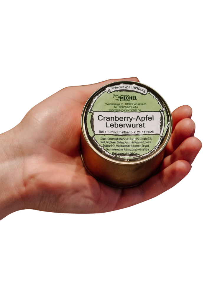 Cranberry-Apfel Leberwurst