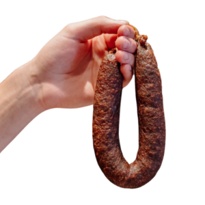Bauernbratwurst, abgehangen